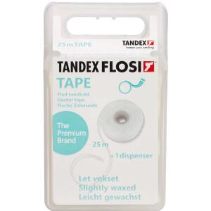 Køb TANDEX Tandtråd Flad 25 m online hos apotekeren.dk