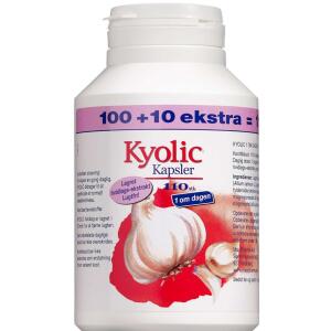 Køb Kyolic 1 om dagen kapsler 100 + 10 stk. online hos apotekeren.dk