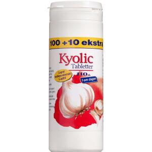 Køb Kyolic 1 om dagen tabletter 100 + 10 stk. online hos apotekeren.dk