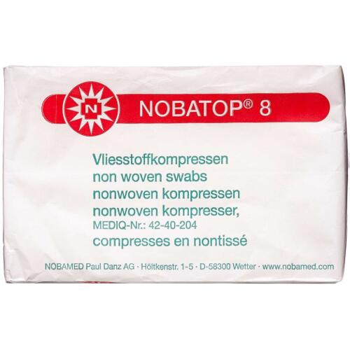 Køb NOBATOP 8 Kompres usteril 7,5 x 7,5 cm 100 stk. online hos apotekeren.dk