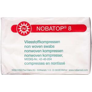 Køb NOBATOP 8 Kompres Usteril 7,5 x 7,5 cm 100 stk. online hos apotekeren.dk