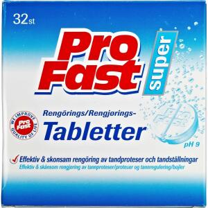 Køb ProFast Rengøringstabletter 32 stk. online hos apotekeren.dk