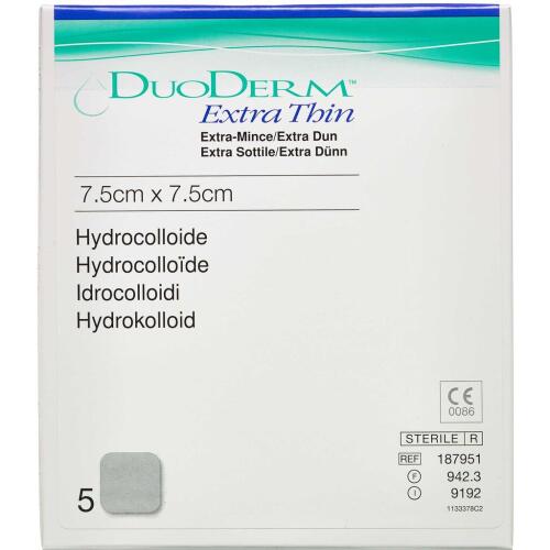 Køb Duoderm Extra Tynd 7,5 x 7,5 cm 5 stk. online hos apotekeren.dk