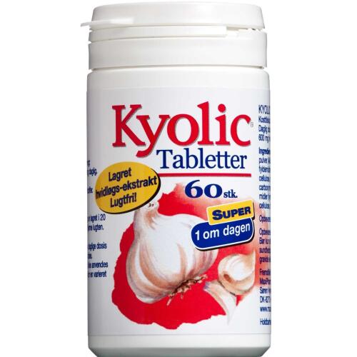Køb Kyolic 1 om dagen tabletter 600 mg 60 stk. online hos apotekeren.dk