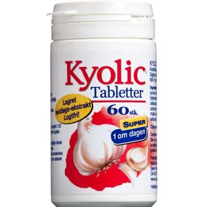 Køb Kyolic 1 om dagen tabletter 600 mg 60 stk. online hos apotekeren.dk