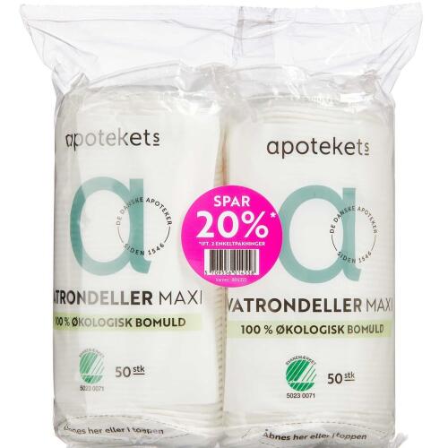 Køb APOTEKETS ØKO VATRONDEL 2 PAK online hos apotekeren.dk
