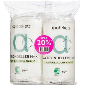 Køb Apotekets Vatrondeller Maxi Økologiske 2-pak online hos apotekeren.dk