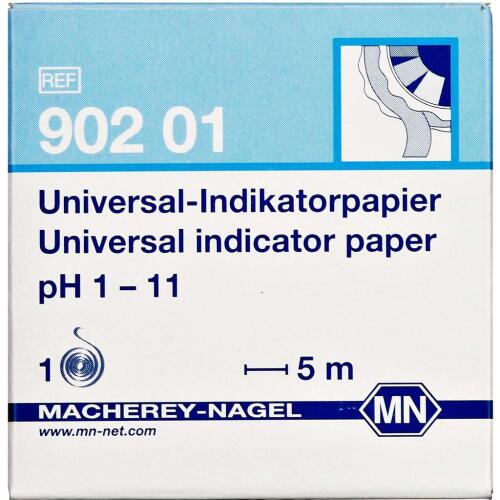 Køb Indikatorpapir pH 1-11 5 m online hos apotekeren.dk